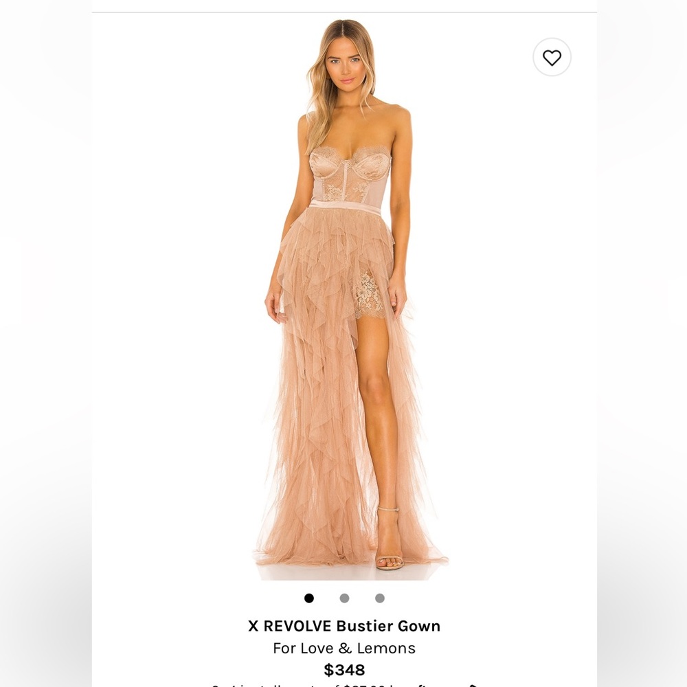 For Love and Lemons Bustier Gown